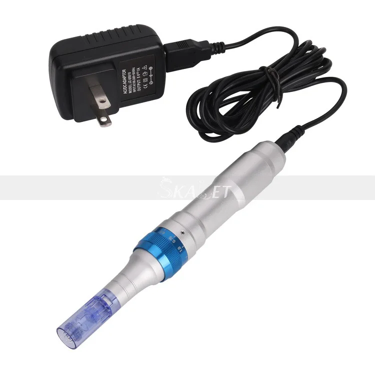 Rechargeable Korea Derma Microneedle Dr. Pen Ultima A6 Derma Roller Pen with 2pcs Cartridges