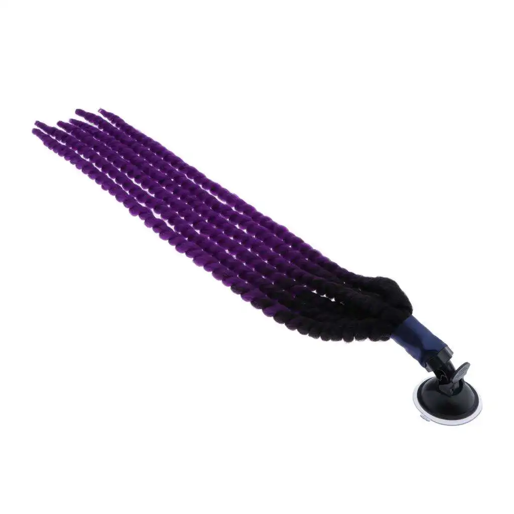 Парик для шлема ручной работы/парик мотоциклетного конский хвост фиолетовые