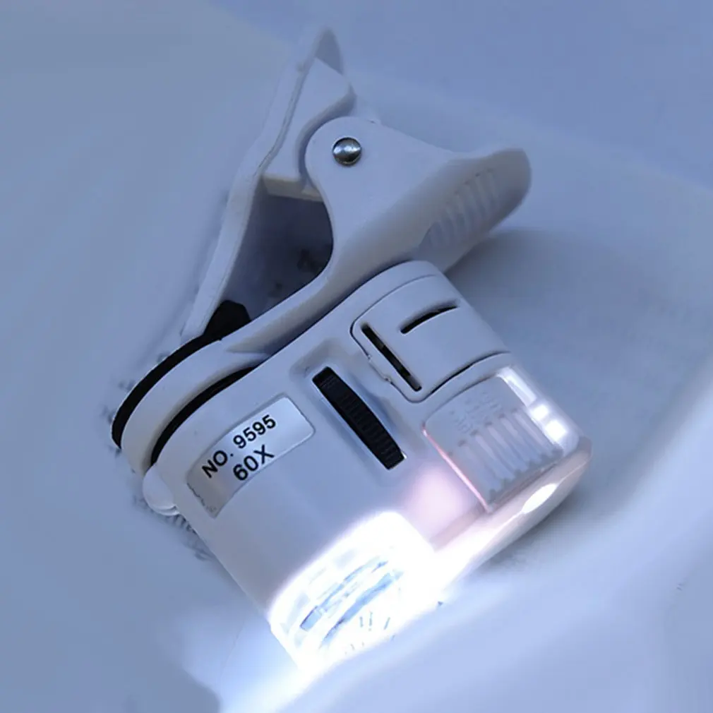 Макрообъектив 60X для мобильного телефона микроскоп HD с универсальным зажимом
