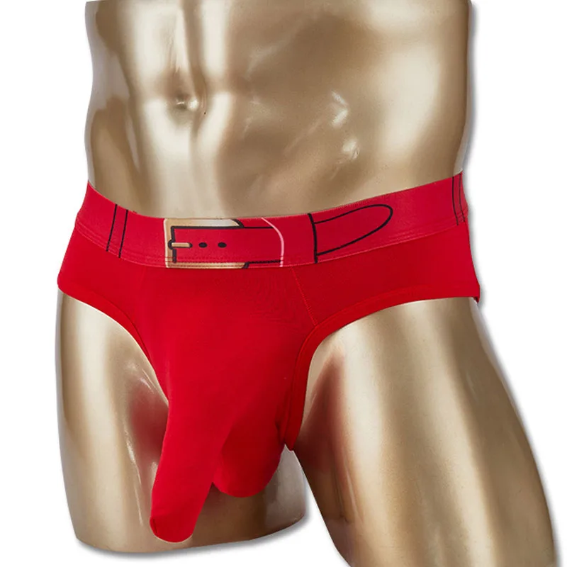 Мужские хлопковые трусы с большим карманом сексуальное нижнее белье со слоном в