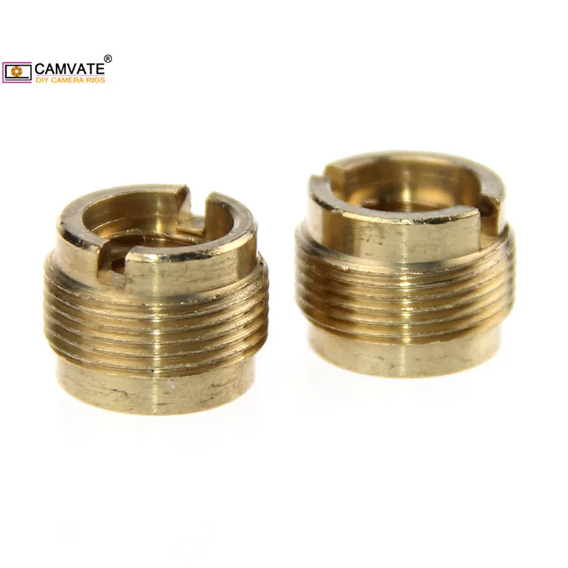 CAMVATE 2 шт. Стандартный Универсальный винтовой адаптер-коннектор с гнездом 3/8 на