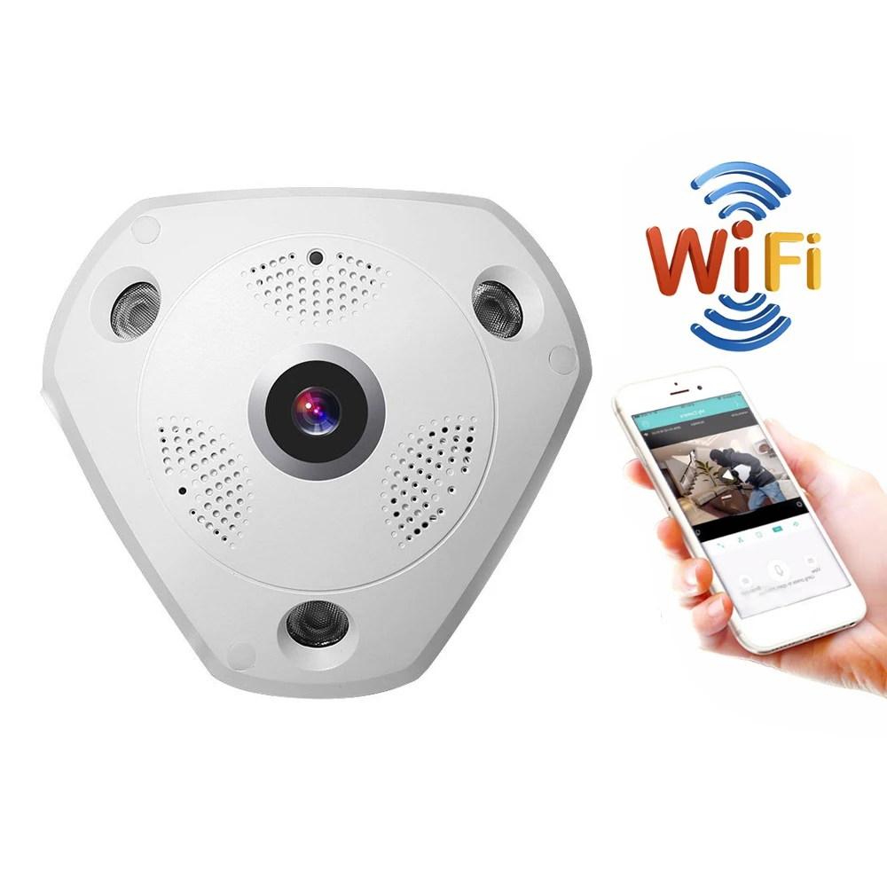 Панорамная IP камера видеонаблюдения с углом обзора 360 градусов 1.3MP/3MP/5MP