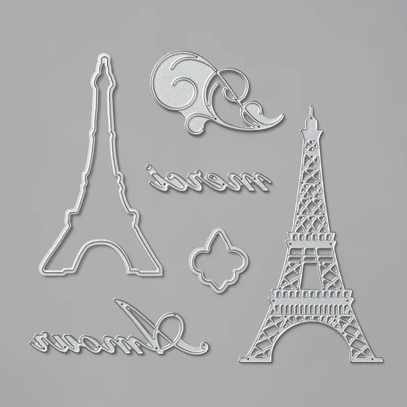 Парижская красота штамп и координационные штампы романтическая Эйфелева башня