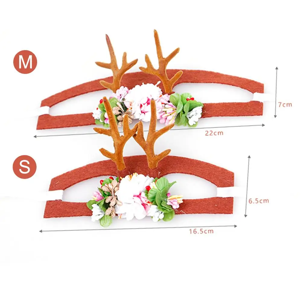 Pet Headdress Christmas Antler Decorative Hat Headband Dog Cat Hair Accessories Beautiful Funny Romantic And Wearable |