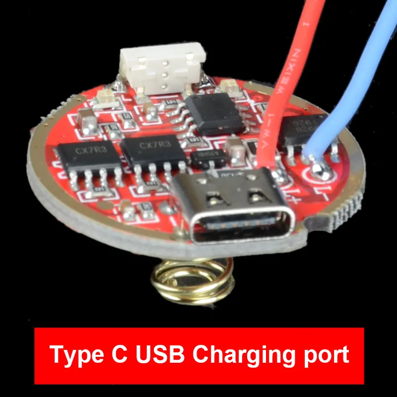Печатная плата с плавным затемнением для аккумулятора XHP50 T6 L2 XPL USB-C боковым