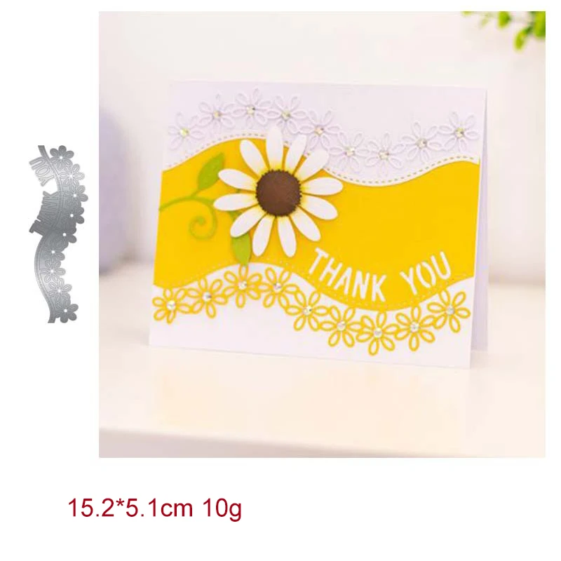 

Flowers Thank You Lace Metal Cutting Dies 2021 New Diy Molds Scrapbooking Paper Making Die Cuts Crafts