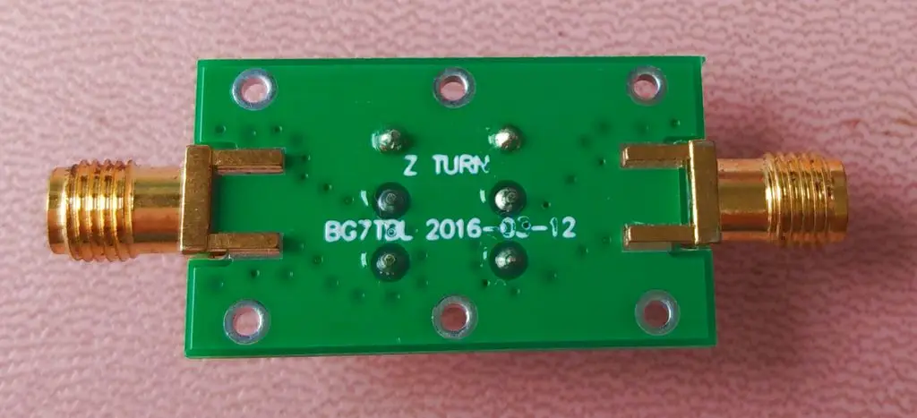 

Impedance converter, transformer, turn ratio: 5T:35T, bandwidth: 0.1m-5m