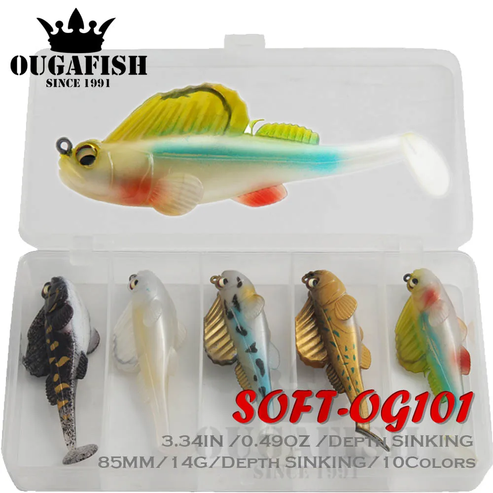 

New Soft Lure Box Swimbait Sinking Fishing Lures Weights136.2g There Are 5 In One Isca Artificial Choking Water Bait Fish Tackle
