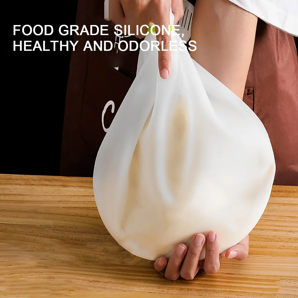 Силиконовые тесто сумка с тройной защитой замешивания теста Пособия по