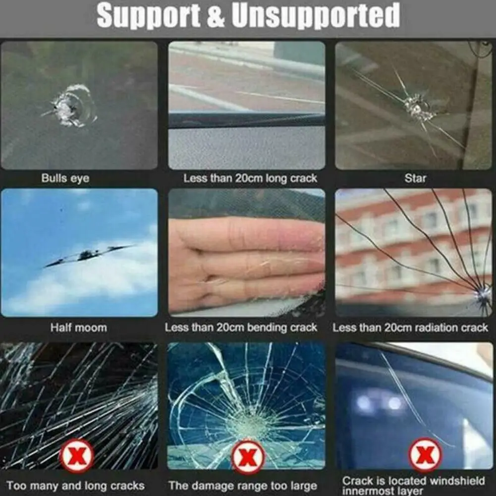 

Car Windshield Repair Tool DIY Window Repair Tools Polish Crack Scratch Repair Styling Glass Car Windscreen Windshield Rest R0U8