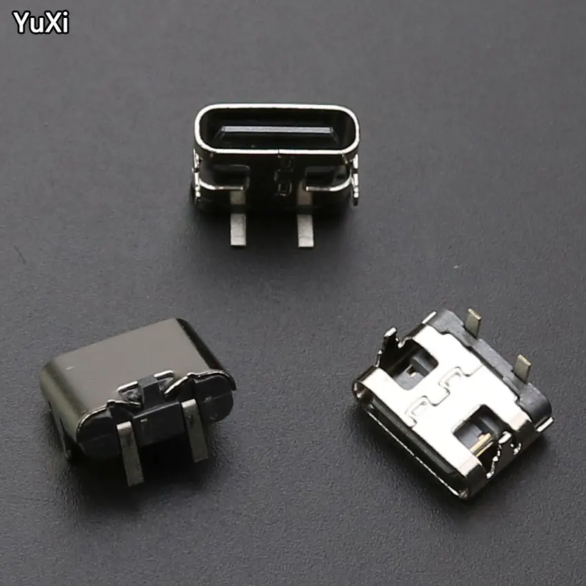 

YUXI 5-50pcs Micro USB JACK 3.1 Type-C 2pin 2p female Connector For Mobile Phone Charging port Charging Socket