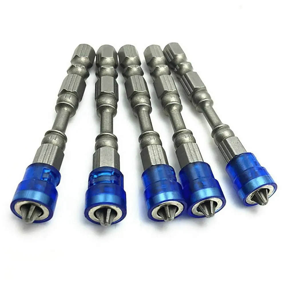 

5Pcs 65 Mm Magnetic Drill Screwdriver Set Multifunctional Appliance Parts Repair Hand Tool One Word Cross With Magnetizer