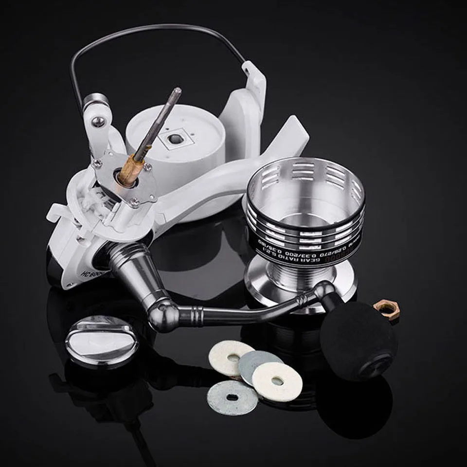 WALK FISH New Brand 13+1BB Fishing Reel CNC Rocker Arm Spinning White Color Carp Feeder | Спорт и развлечения