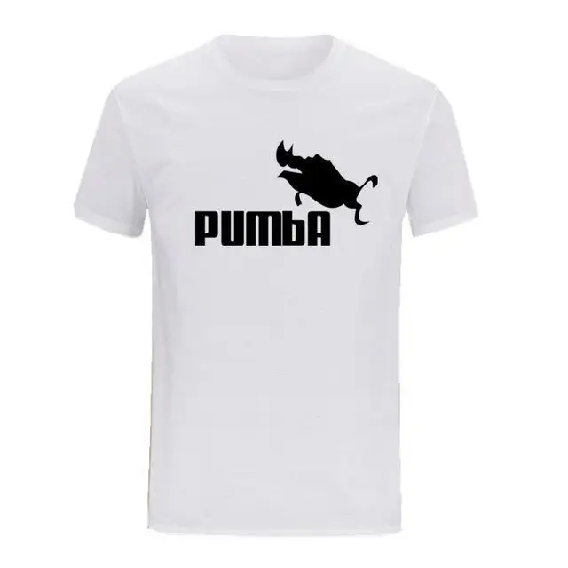Новинка,, новинка, футболка, бренд PUMBA, принт, мужская, Swag, футболка, высокое качество, хлопок, 23, хип-хоп стиль, Vogue, короткий рукав, футболка для мужчин - Цвет: Белый