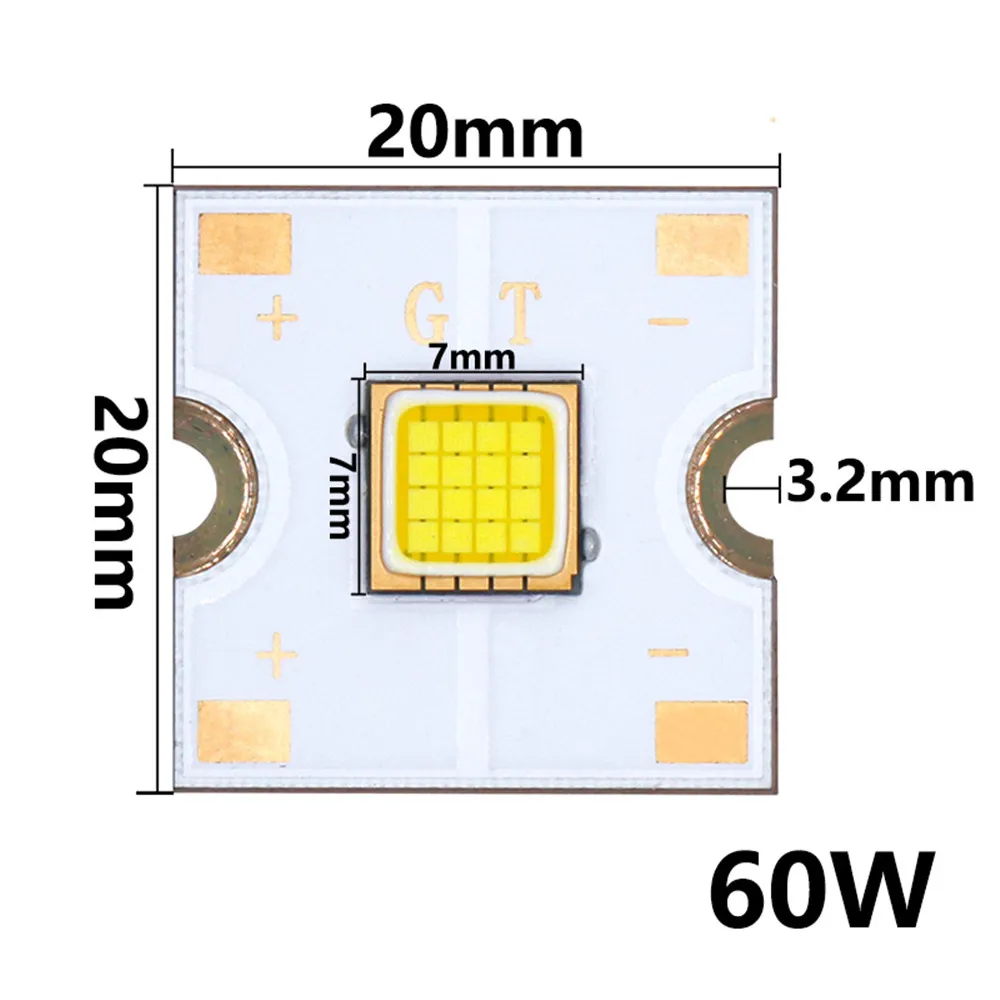 2 шт. 60 Вт высокой мощности Мощность светодиодный светильник супер яркий 10000 к 4.5A