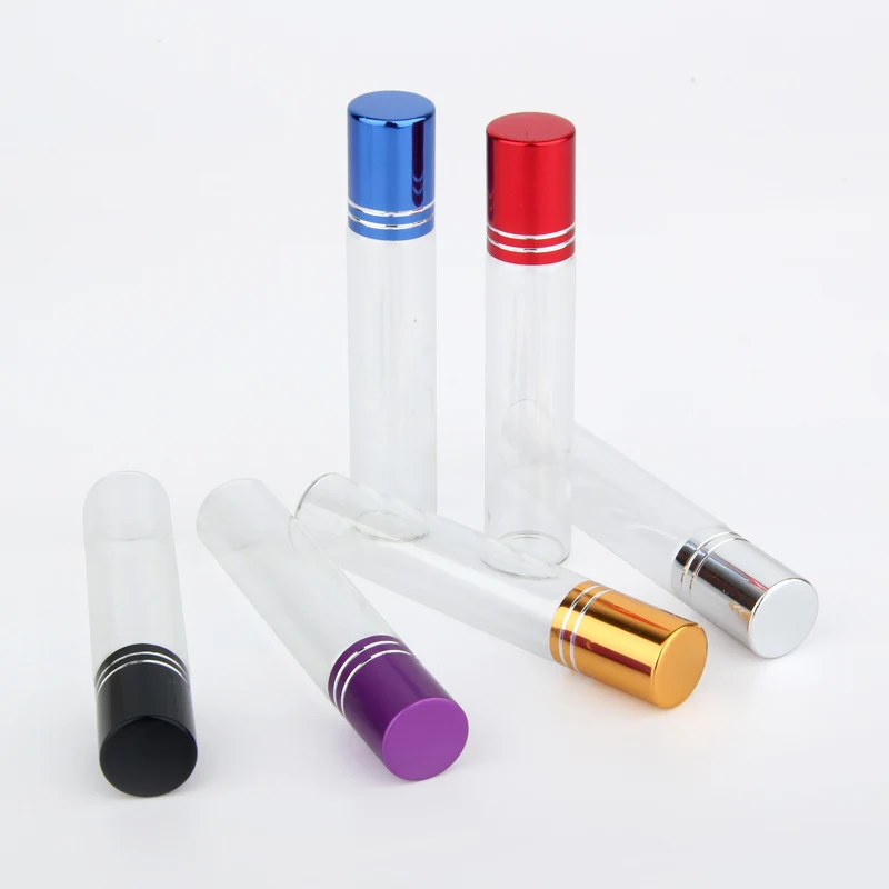 100Pieces/Lot 10ml Essential Oil Bottle Travel Use Glass Perfume Roll on with Stainless Steel Ball Roller | Красота и здоровье