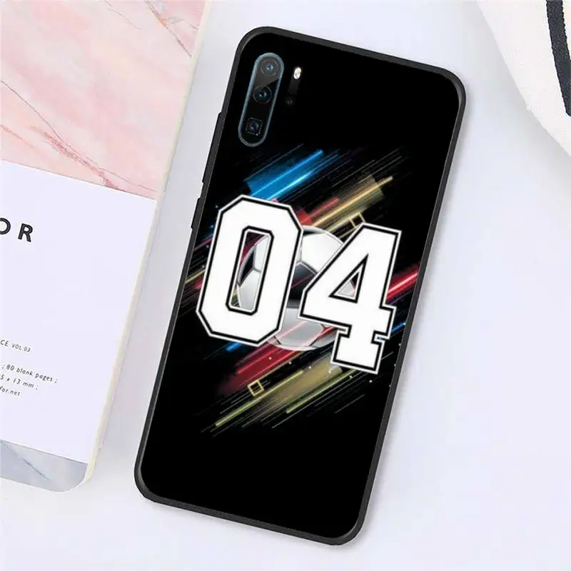 

Football Lucky number And letter Phone Case For Huawei honor Mate P 10 20 30 40 Pro 10i 9 10 20 8x Lite Y91C V17 6.38 6.44