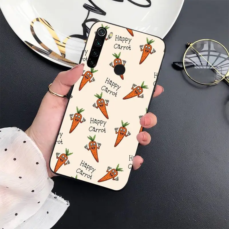 

CARTOON Lovely carrot SMILE Phone Case For Xiaomi mi 9 9t 10 redmi 9 9a 8 8a note 10 9 9s 8 8t 7 pro max funda
