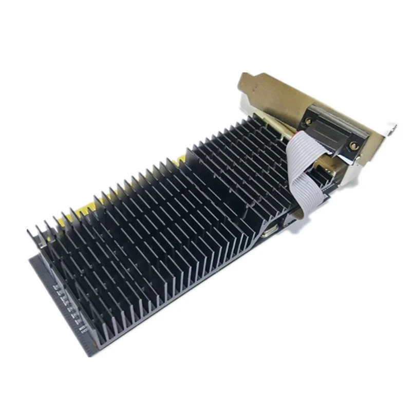 GT710 2GB 64BIT DDR3 Image Card, A Small Office Image Card with Silent Heat Sink Supports HDMI, VGA, DVI