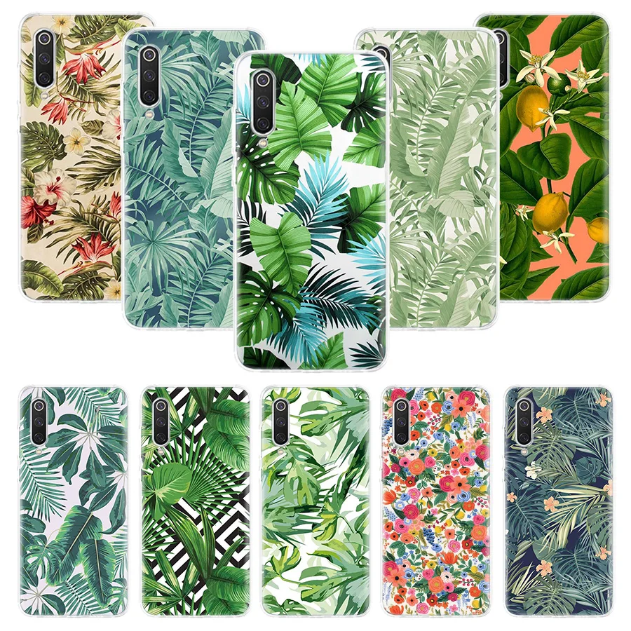 Чехол для телефона с тропическими листьями персиковыми цветами Xiaomi Redmi Note 10 9 8 Pro 9S