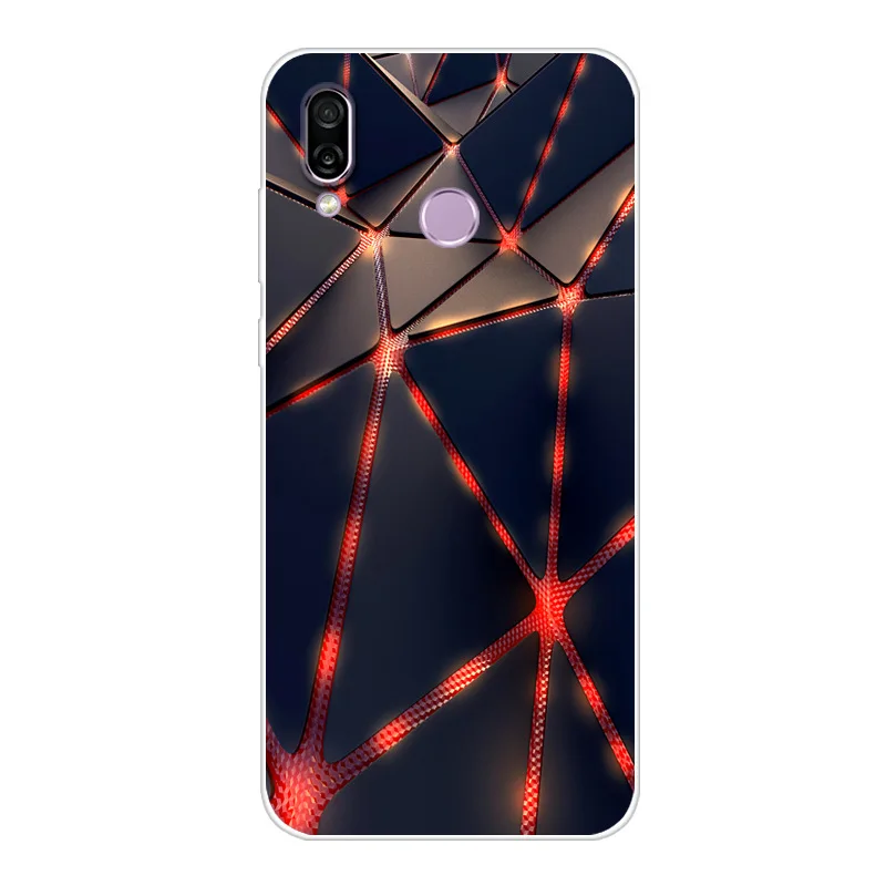 Небесно-голубой Силиконовый чехол для huawei Honor Play, мягкий силиконовый чехол, TPU чехол для телефона, для huawei Honor Play, чехол, 6,3 капа, Coque Honor Play Funda - Цвет: Небесно-голубой