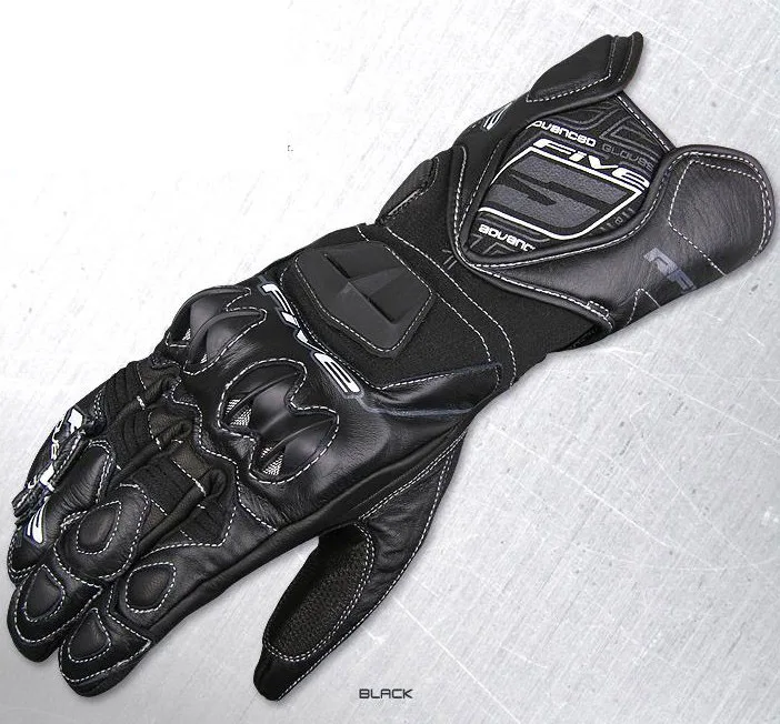 Перчатки мужские мотоциклетные кожаные длинные с пальцами из натуральной козьей