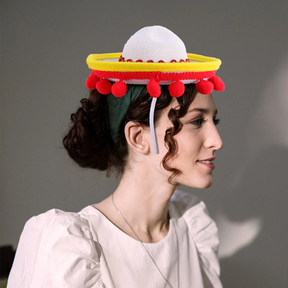 6pcs Hat Design Hair Hoop Funny Headband Adorable Accessory Mini Mexican for Woman Kids Party Festival | Дом и сад