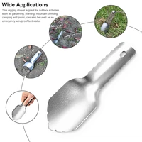 camping shovel with hanging hole aluminum ultralight portable shovel for digging gardening outdoor tent survival