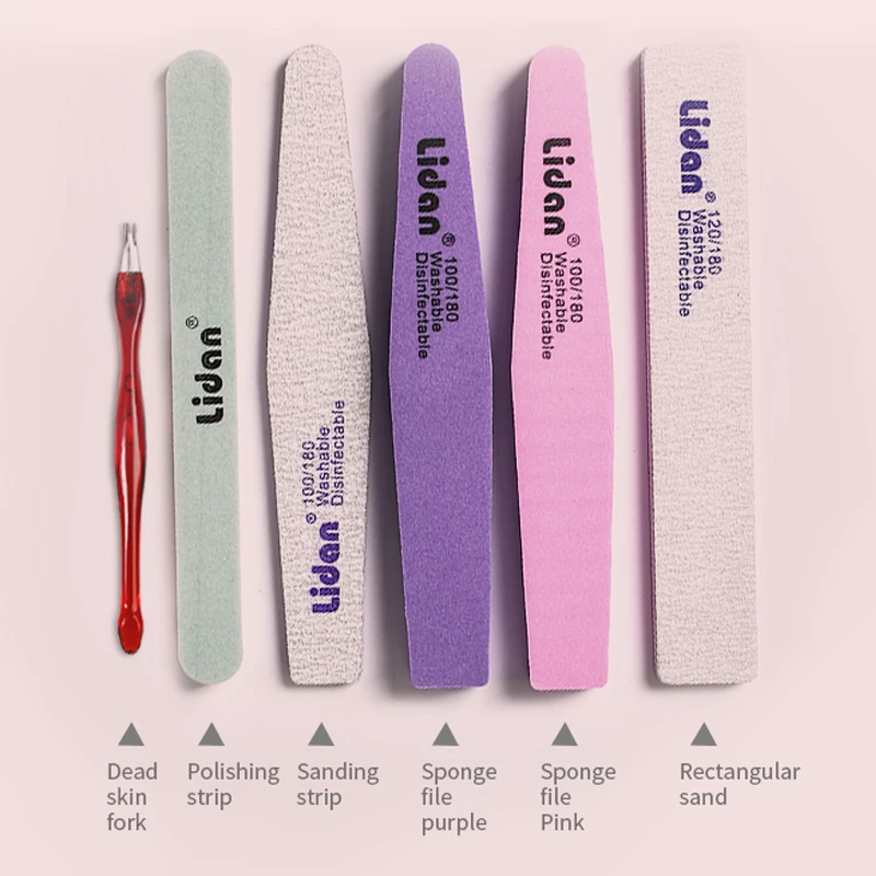 

Nail Art DIY Frosted Matte Nail Gel File Creative Nail Tips Polishing Blocks Sponge Sanding Buffer Strips Manicure Polisher Tool