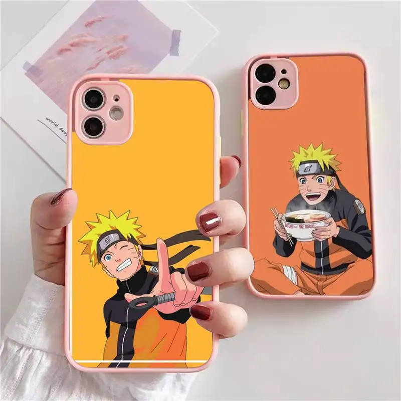 

Namikaze Uzumaki-Narutos Phone Case For iphone 13 12 11 xr xs x 7 8 pro max Plain Soft TPU Silicone Clear Case Cover
