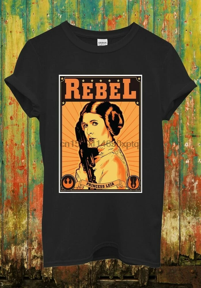 Принцесса Leia Сексуальная Rebel забавная крутая Мужская Женская футболка унисекс