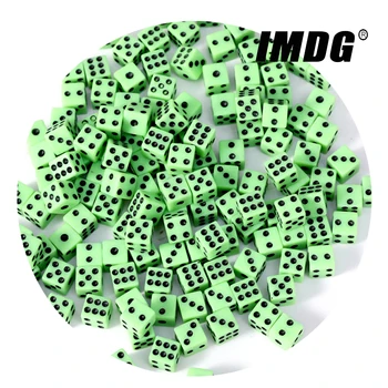 100pcs/pack 8mm Acrylic Square Corner Dice Right Angle Automatic Mahjong Jigsaw Puzzle Mini Game Dice 4