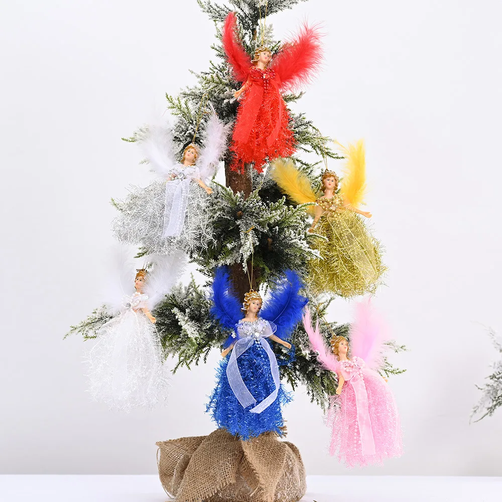 Cute Angel Doll Christmas Tree Ornaments New Year Gift Toys Decorations for Home Merry Xmas Hanging Decor navidad 2020 | Дом и сад