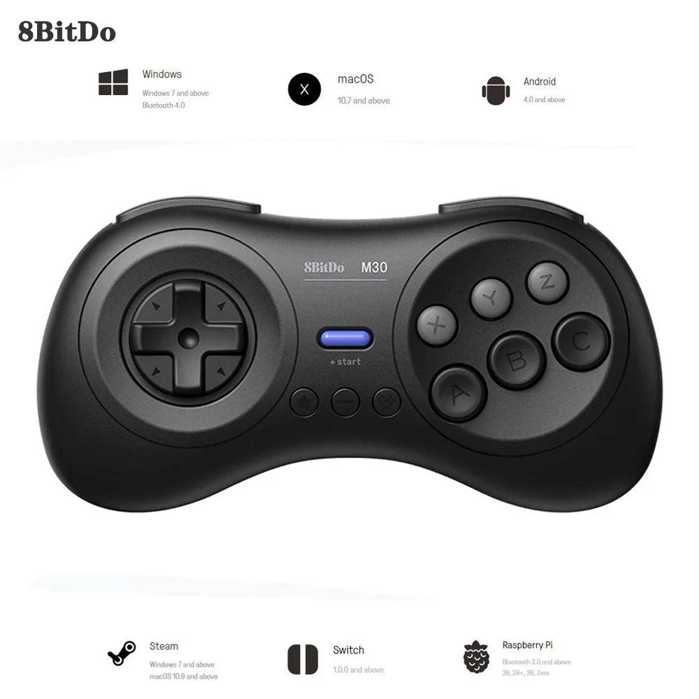 WUIYBN 8BitDo M30 Bluetooth геймпад беспроводной контроллер Джойстик для nintendo переключатель ПК, macOS и Android