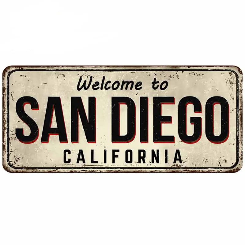 

13cm for Welcome To San Diego Creative Car Sticker DIY Custom Printing Fashion Occlusion Scratch Vinyl Decal
