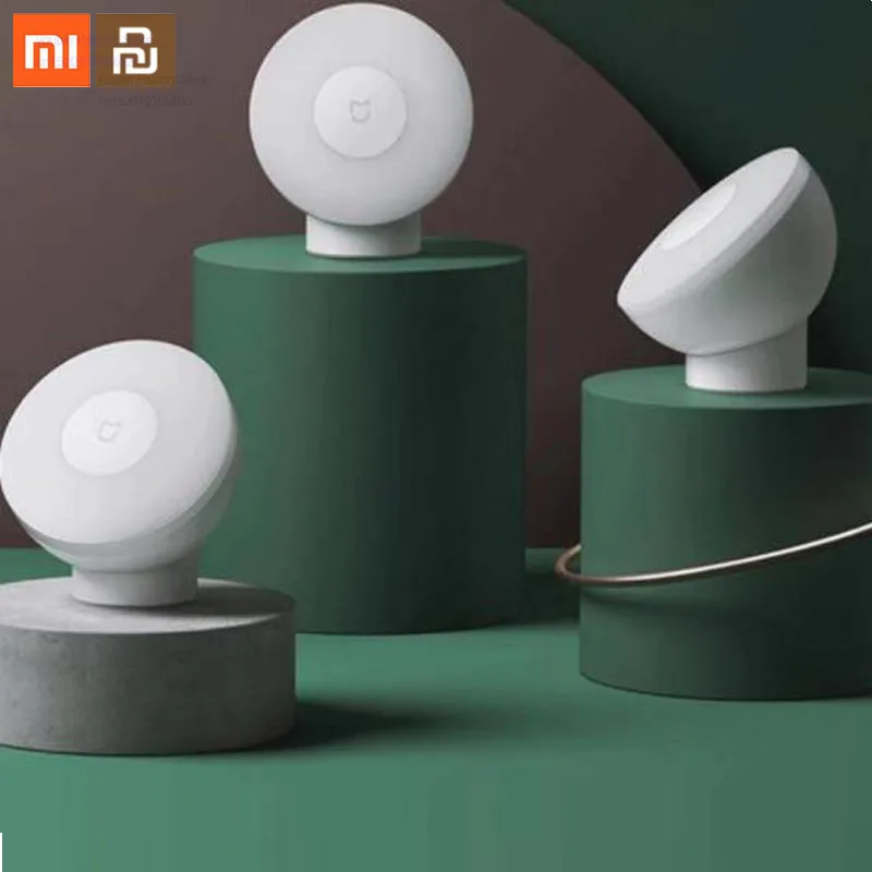 Оригинальный светодиодный индукционный ночник xiaomi mijia 2 регулируемых яркости
