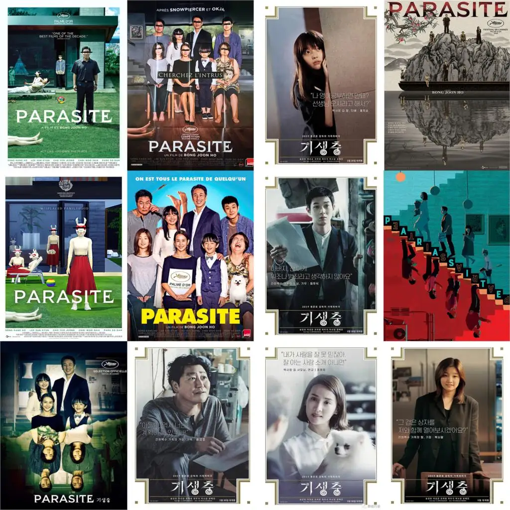 

Плакаты из фильма паразитов, глянцевая бумага яркого цвета, украшение для дома