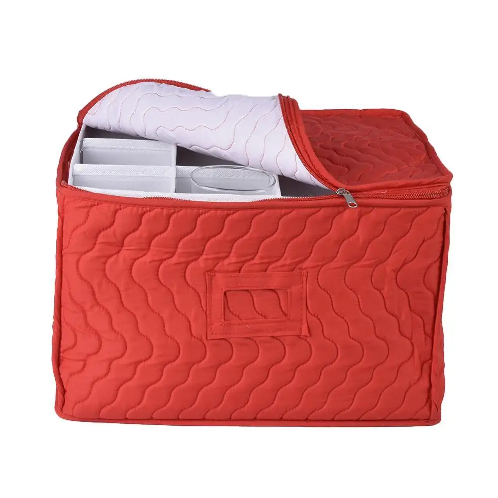 

Friendly Stemware Storage Chest Case Goblet Storage Bag Protecting Wine Glasses Champagne Flutes Goblets Kitchen Organizer