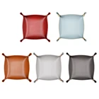 Кошелек для монет, настольный чехол, кожаный лоток квадратные игральные кубики, складной ящик для хранения, органайзер для мобильных телефонов, часов