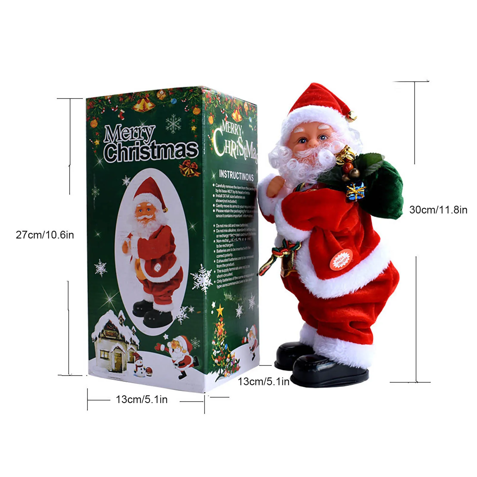 Рождественский подарок электрическая музыкальная танцевальная игрушка кукла