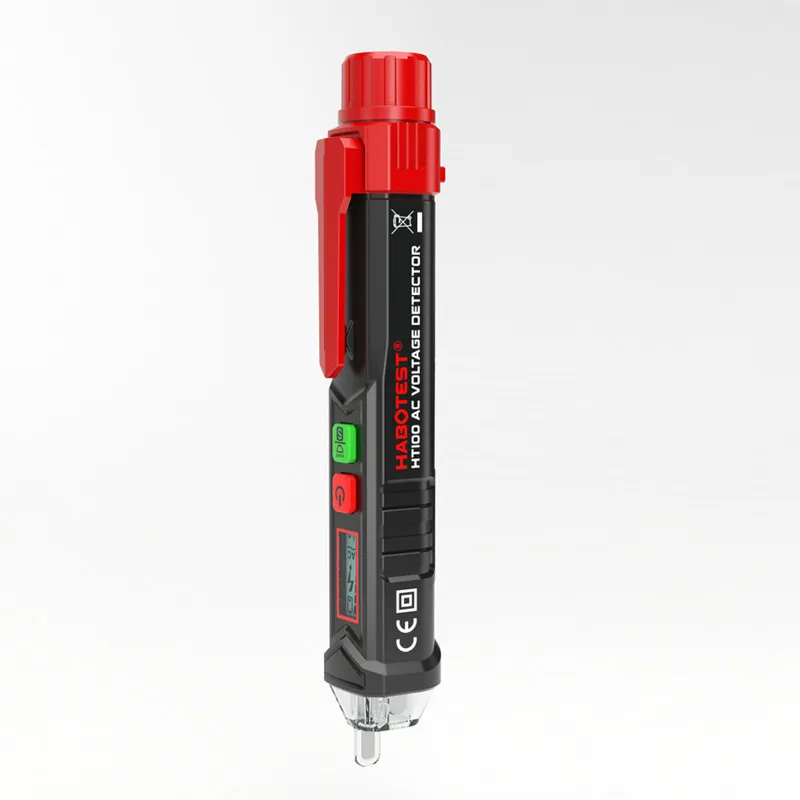 

wholesale 50-60Hz AC12-1000V Voltage tester Non-contact ac voltage detector tester FlashLight Alarm LCD Pen Voltmete