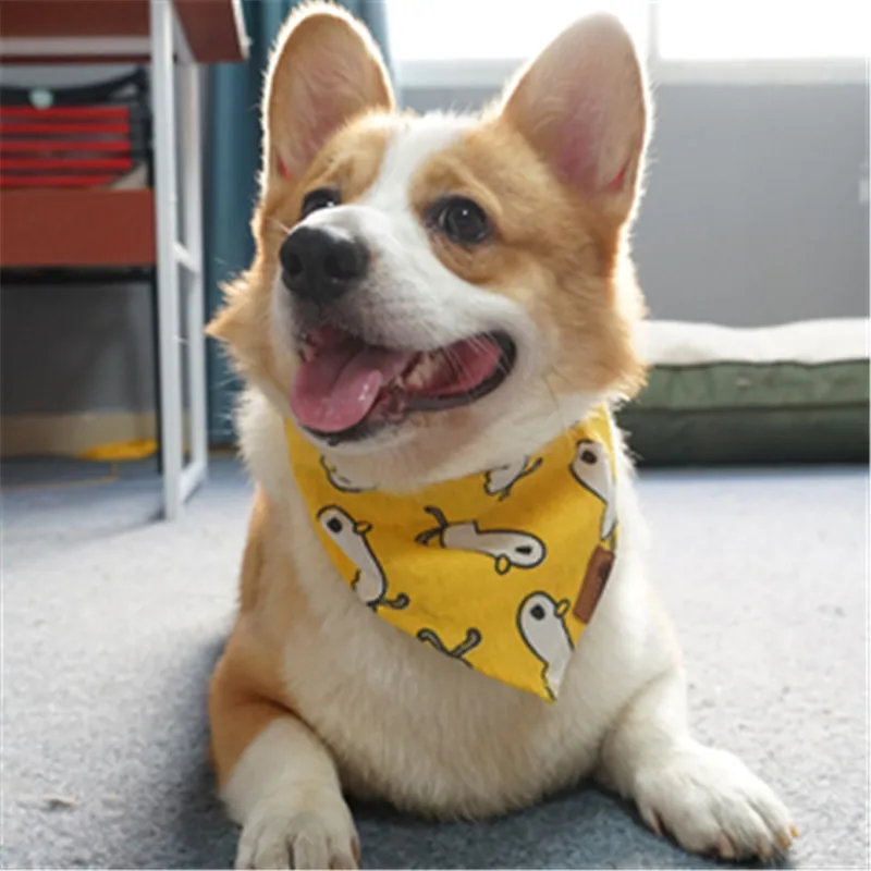 Модные зимние банданы для домашних животных в клетку горошек хлопковые моющиеся