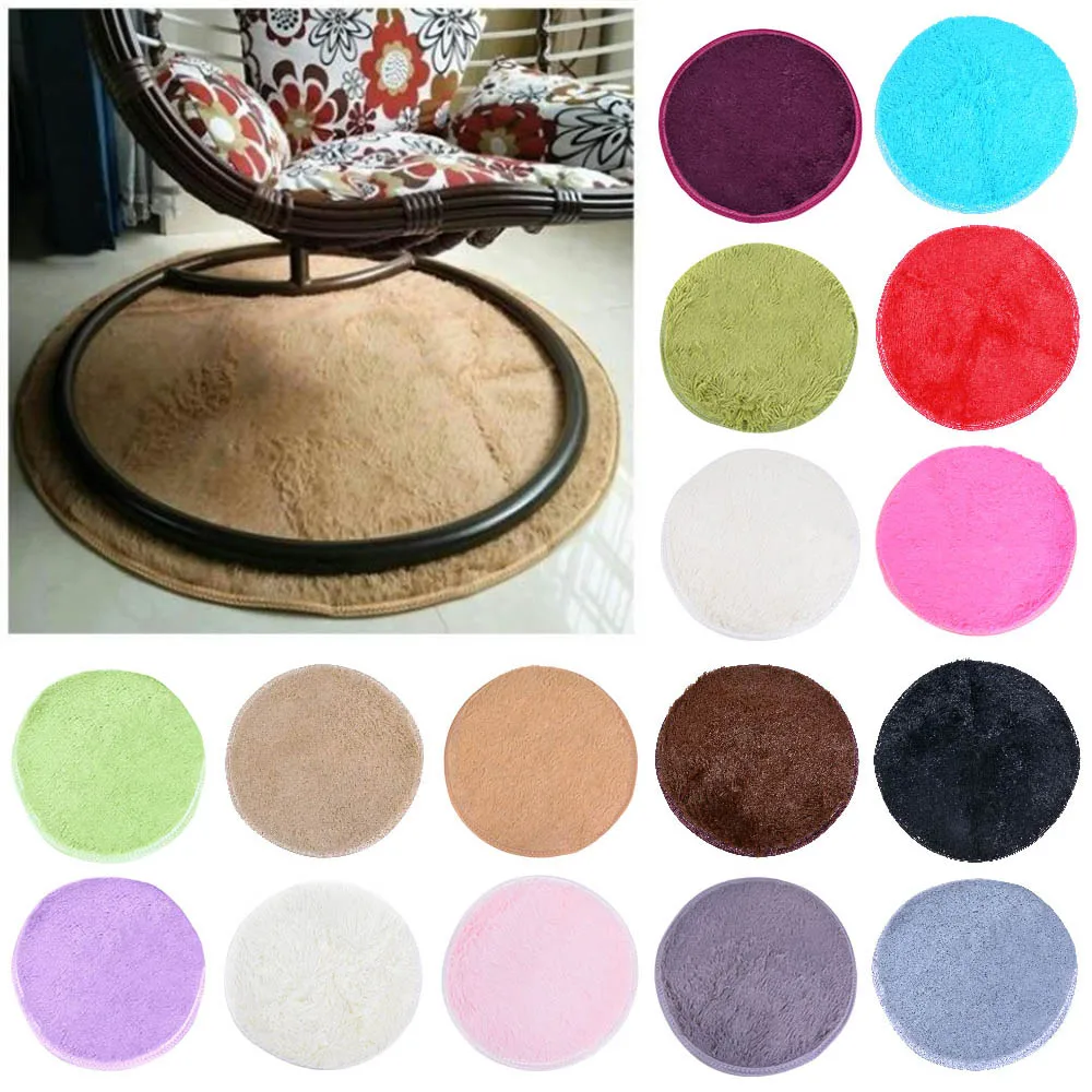 Спальня коврики шелк круглый прикроватный коврик анти йога ковер из чистого