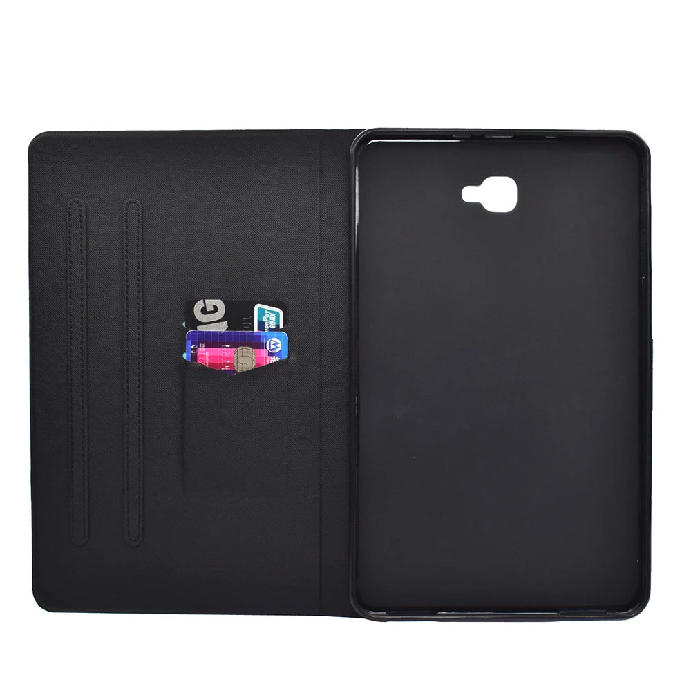 Футляр с подставкой и слотом для карт чехол Samsung Galaxy Tab A 10 1 &quot2016 T580N SM T580 кошка