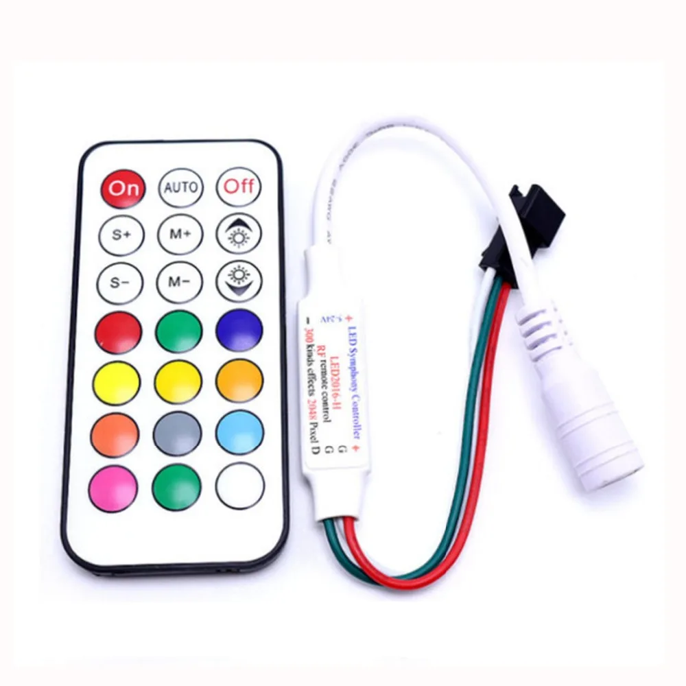 100 шт. WS2811 2811 IC 3 светодиодный 5050 светодиодный пиксельный RGB Цифровой модульная светящаяся гирлянда Водонепроницаемый DC12V+ 21keys 2811 контроллер