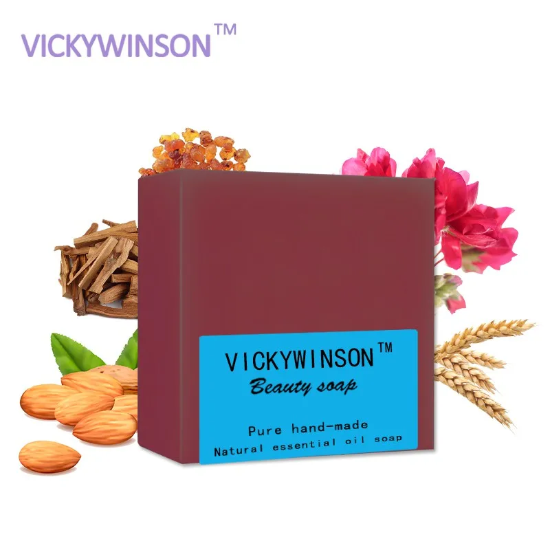

VICKYWINSON Anti-aging wrinkle essential oil handmade soap 100g Snail Essence Soap Collagen Eliminates wrinkles Remove Acne Scar