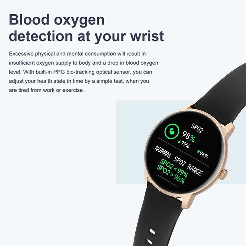 

New Long Standby Smartwatch KW77 1.28 inch Round Screen Smart Watches IP68 Waterproof Men Women Heart Rate Monitor For Xiaomi