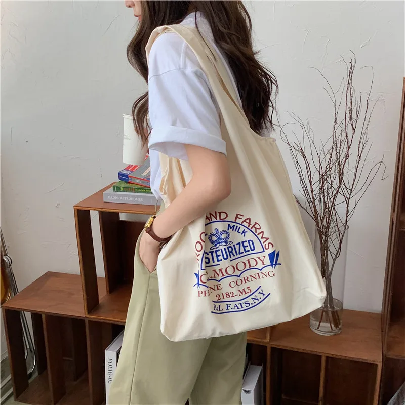

Canvas Shopping Bag With Print Customzable Logo