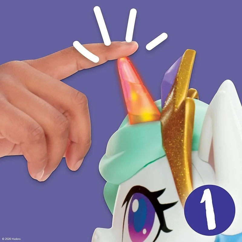 

Hasbro My Little Pony Kiss Unicorn Princess Celestia Pvc Interactive Doll Bring Music Toys Sports and Lights Gifts E9107 Model