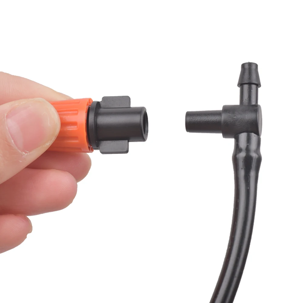 Капельный съемник для полива 1/4 дюйма шланг с двойной зазубриной тройник колено